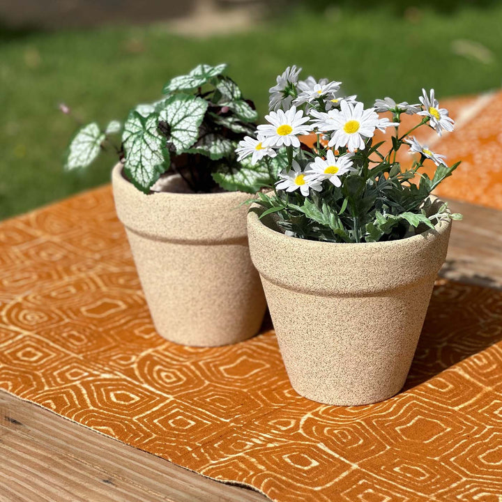 Ceramic Planter Set | White Planter Pot Set of 2