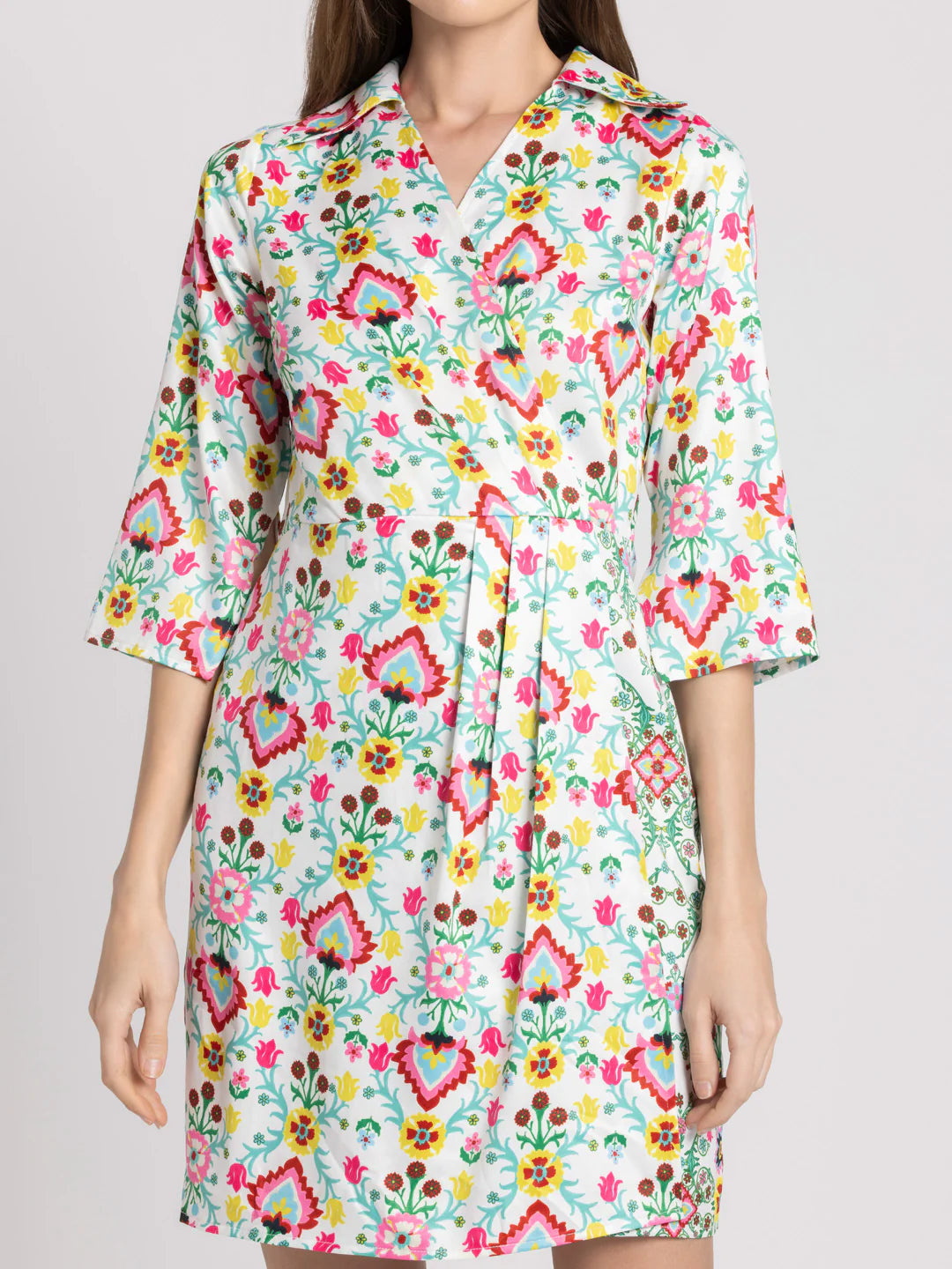 Floral Wrap Dress for Women | Chic Floral Wrap Dress