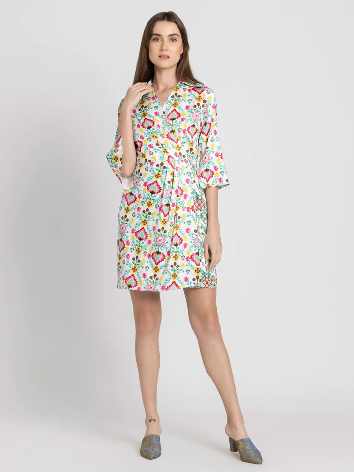 Floral Wrap Dress for Women | Chic Floral Wrap Dress