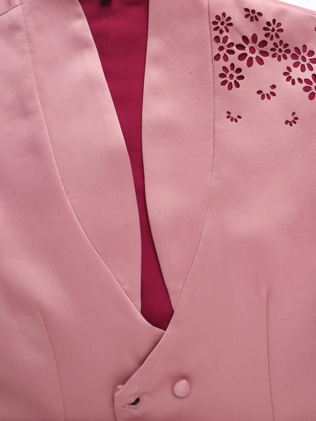 Pink Casual Blazer | Pink Casual Crop Blazer
