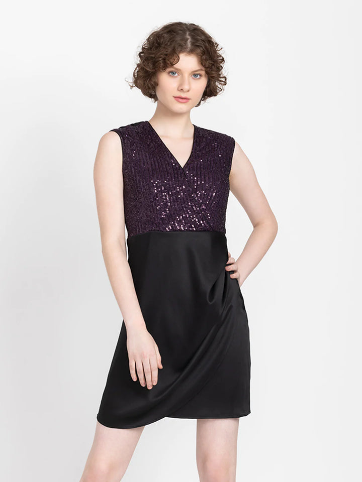 Purple Party Dress for Women | Sparkling Purple Party Dress