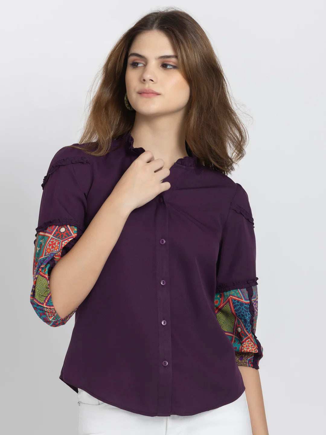 Purple Shirt for Women | Love Bug Chic Purple Shirt