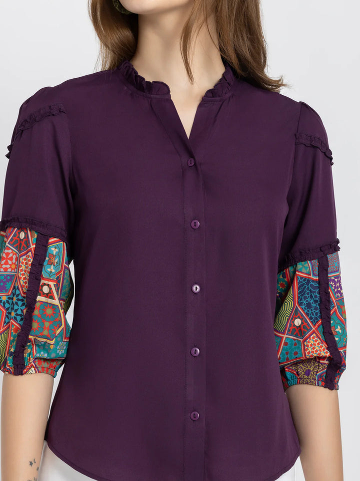 Purple Shirt for Women | Love Bug Chic Purple Shirt