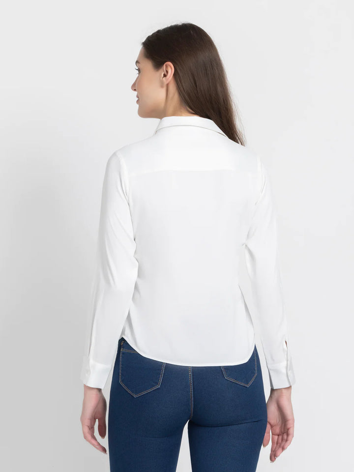 White Party Shirt for Women | Timeless White Party Shirt