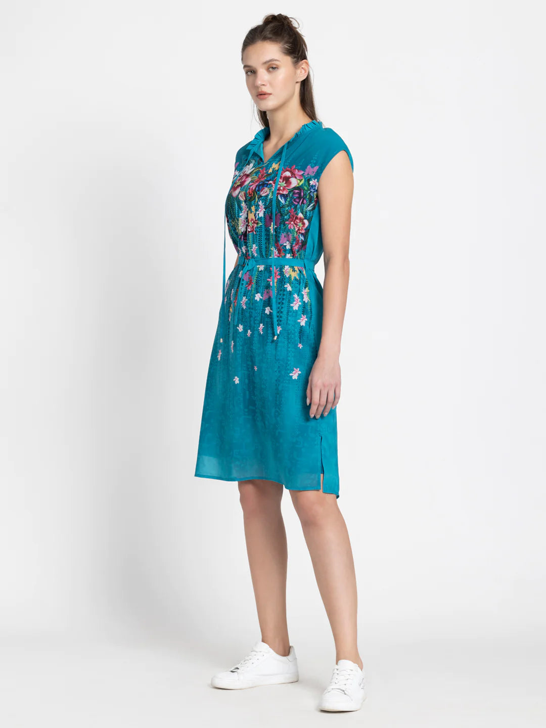 Blue Floral Dress for Women | Blue Floral Elegance Dress