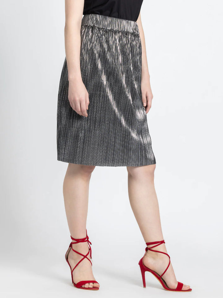 Silver Party Skirt | Silver A-line Party Skirt