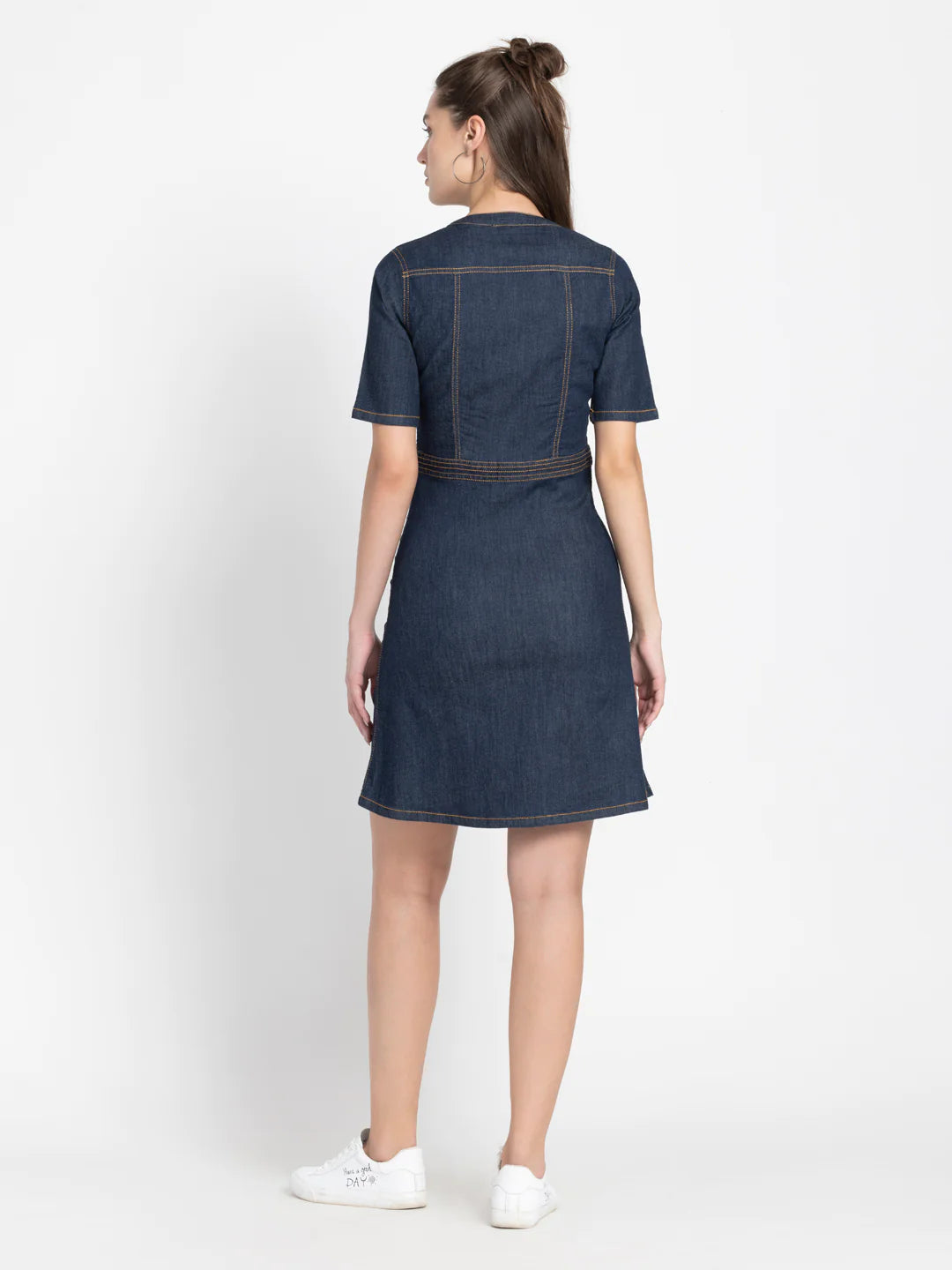 Blue Denim Dress for Women | Effortlessly Chic Blue Denim Dress