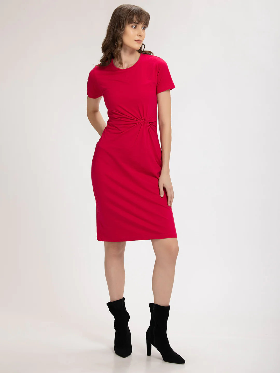 Knotted Midi Dress | Effortlessly Chic Knotted Midi Dress