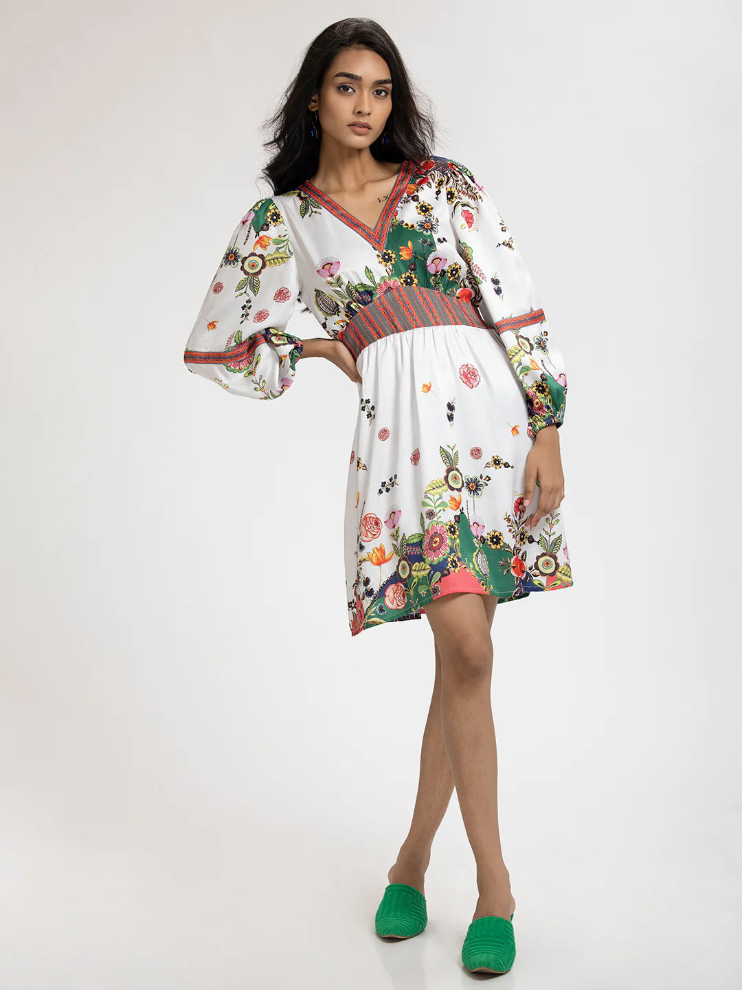 Boho Modern Dress | Boho Bloom Flared Dress