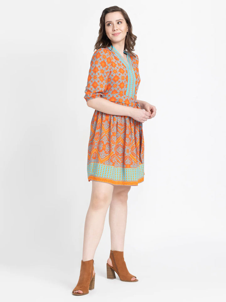 Ethinic Print Dress | Ethereal Ethnic Print Dress