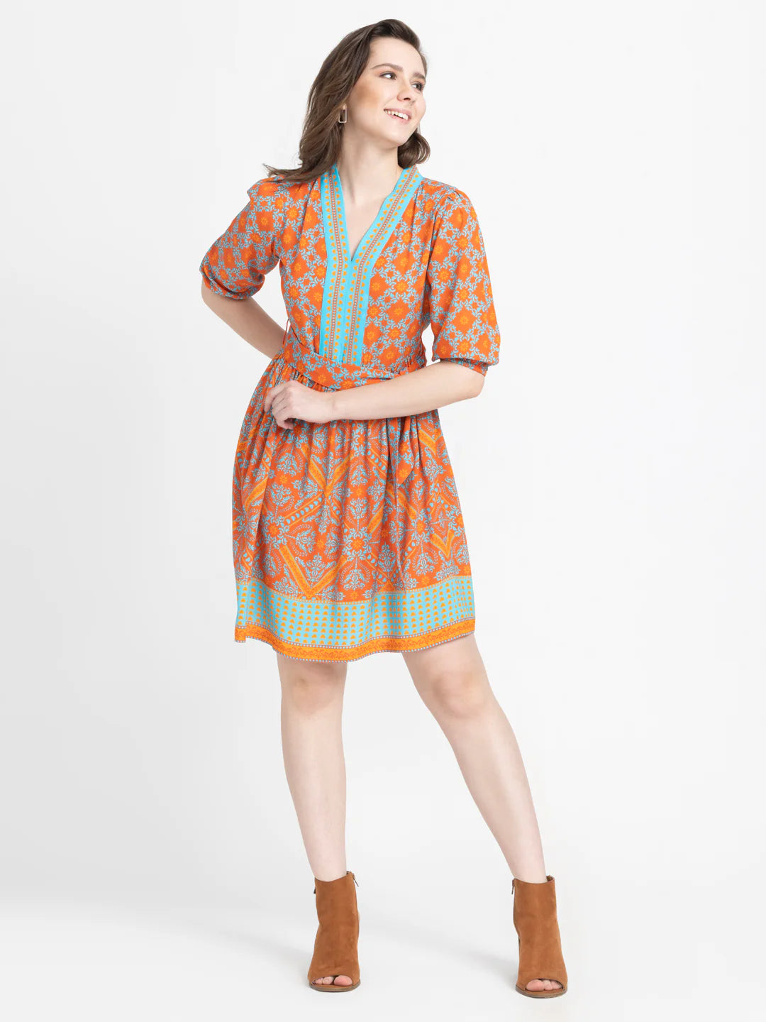 Ethinic Print Dress | Ethereal Ethnic Print Dress