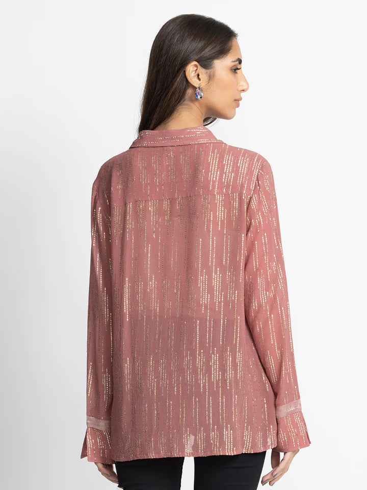 Pink Party Shirt for Women | Sophisticated Pink Party Shirt