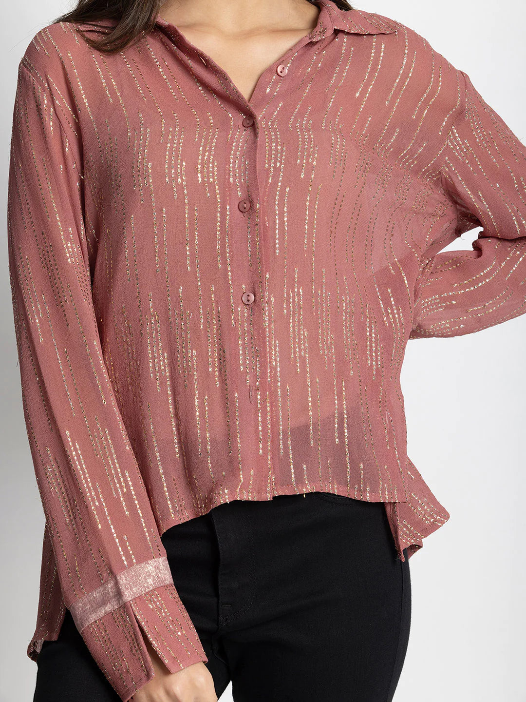 Pink Party Shirt for Women | Sophisticated Pink Party Shirt