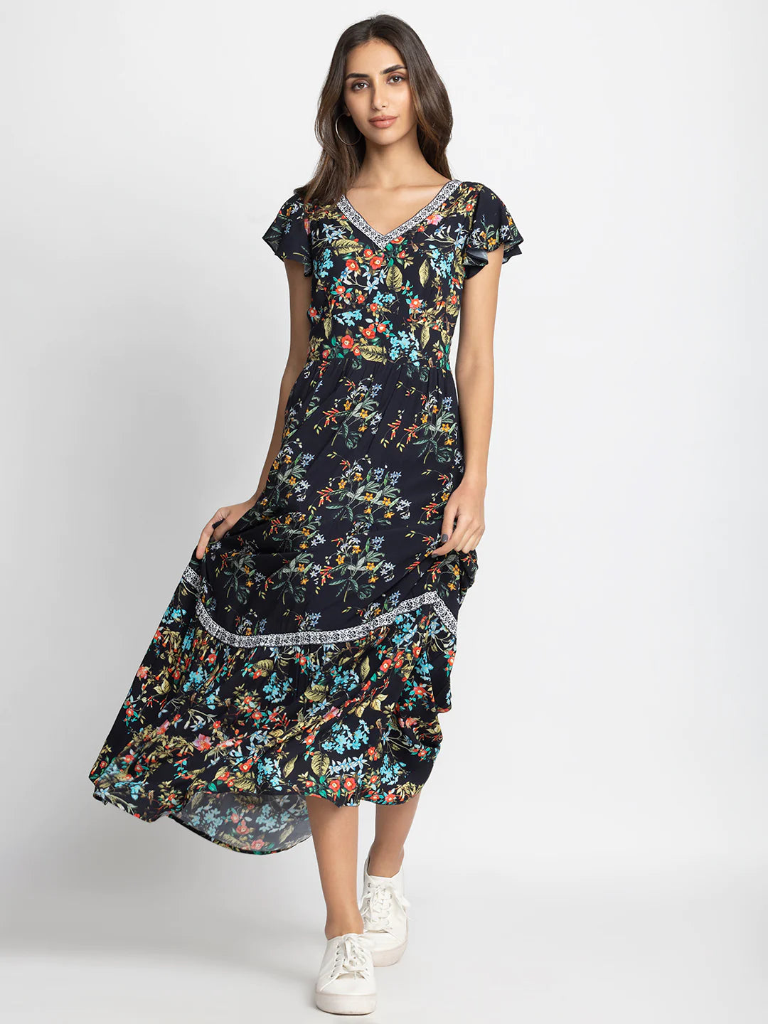 Floral Maxi Dress | Charming Floral Maxi Elegance