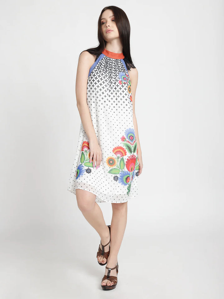 Floral Bliss Midi Dress | Floral Bliss Halter Midi Dress