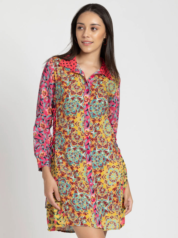 Floral Button-Down Dress | Floral Charm Button-Down Dress