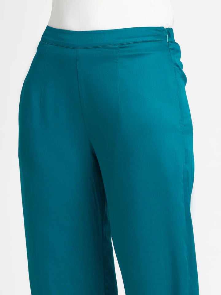 Teal Fashion Pants for Women | Teal Elegance Fashion Pants