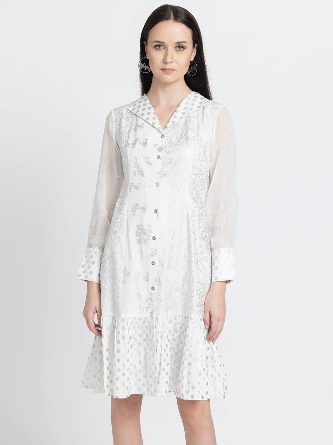 Harmony Shirt Dress | Foil Harmony Shirt Dress