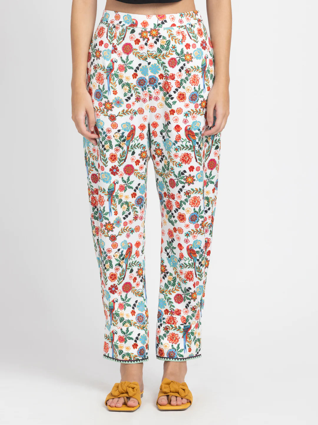 Floral Pary Pant for Women | Floral Radiance Party Pant