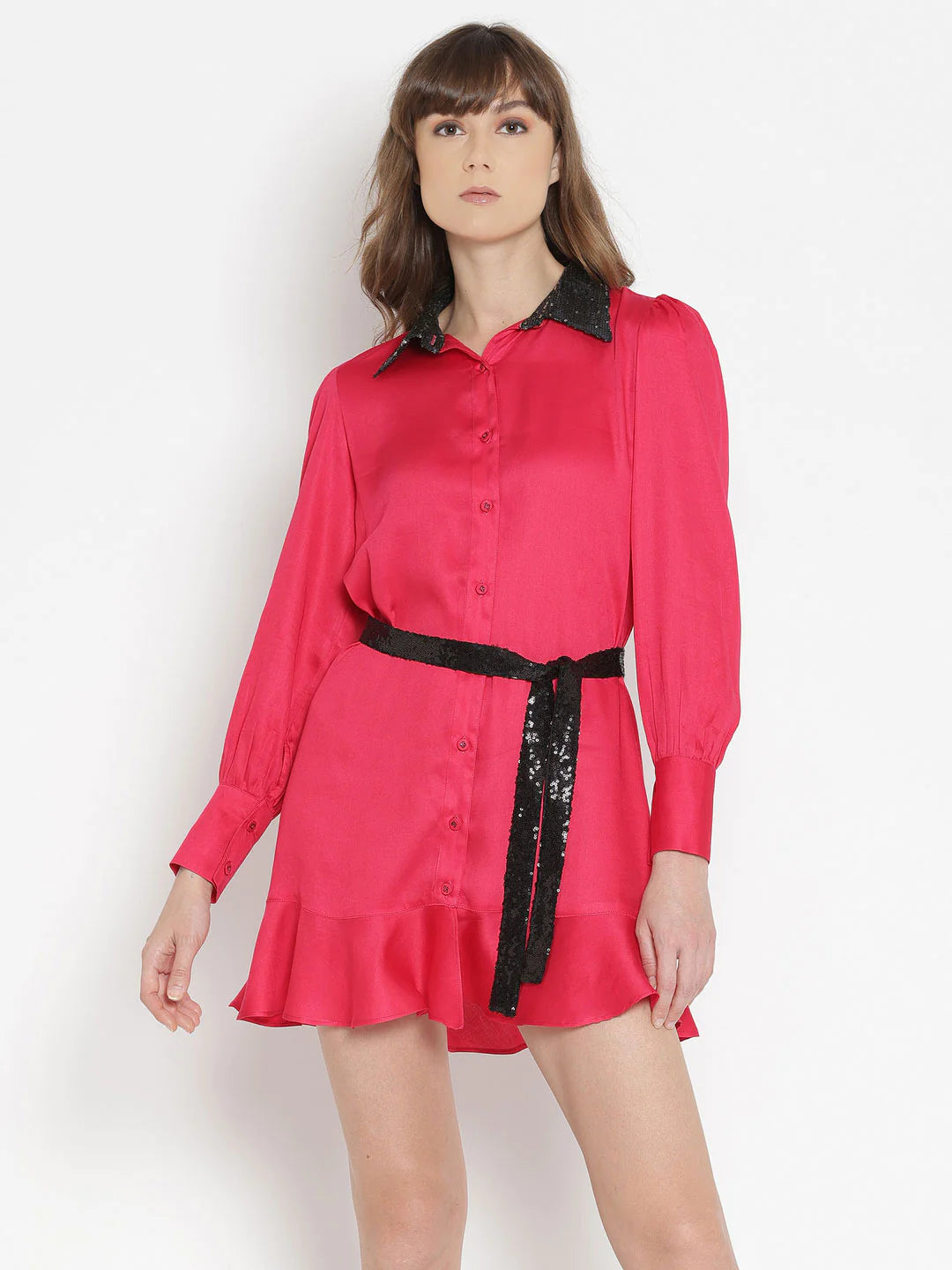 Twirl-Worthy Shirt Dress | Twirl-Worthy Sequin Shirt Dress