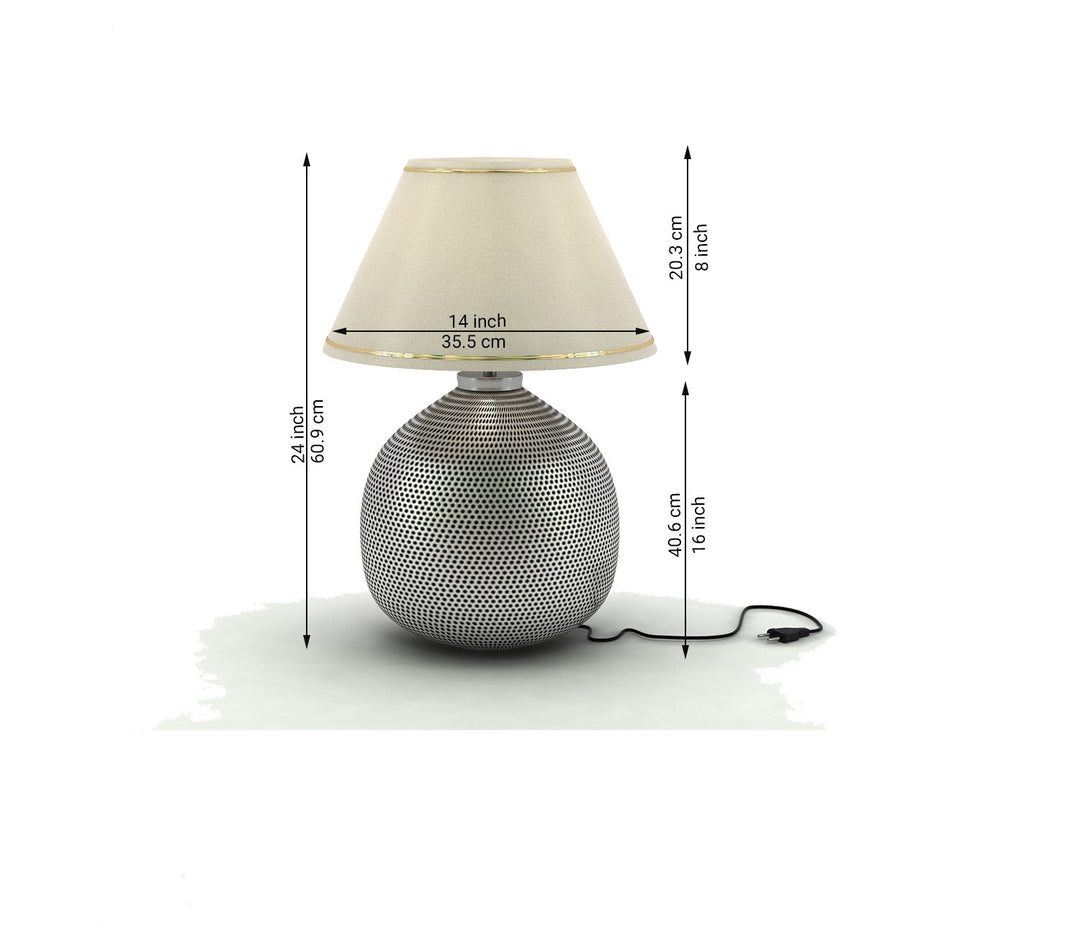 Molly Metal Table Lamp with Canvas Shade