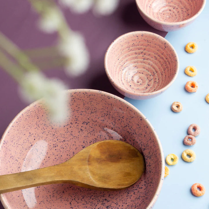 Handmade Pink Ceramic Serving Bowl | Handmade Ceramic Serving Bowl - Pastel Pink