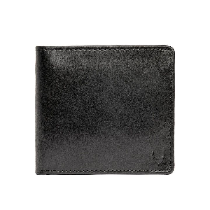 Men's Black Leather Bifold Wallet | Eternal Black Ran Bi-fold Wallet