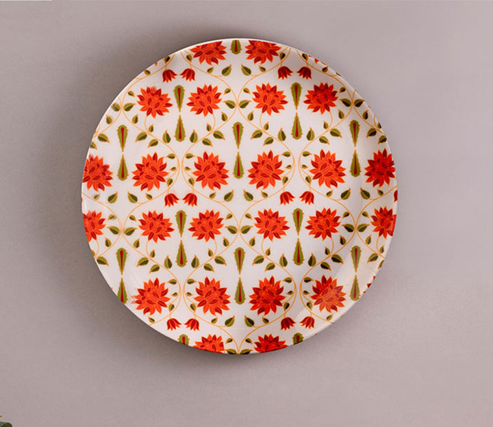 Multicolor Ceramic Babur Inspired Decorative Wall Plate