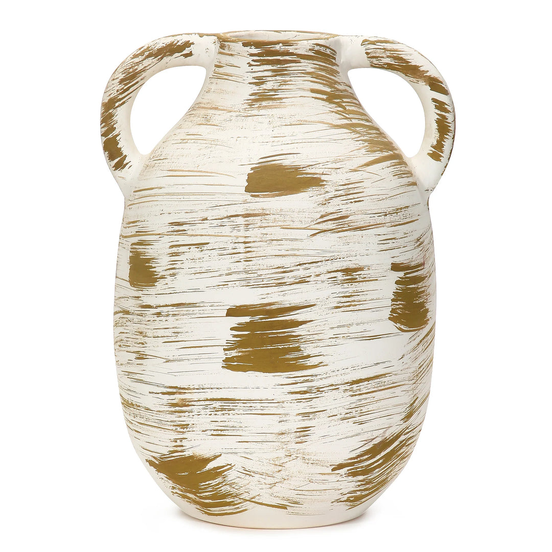 Handmade Terracotta Vase | Handmade Terracotta Vase - Ivory