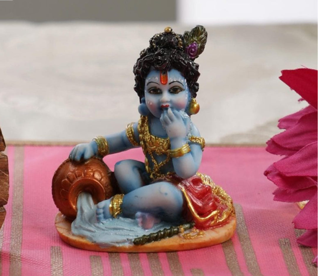 Decorative Hand-Painted Marble Figurine