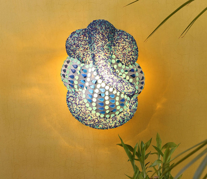 Captivating Blue Wall-Mounted Lamp