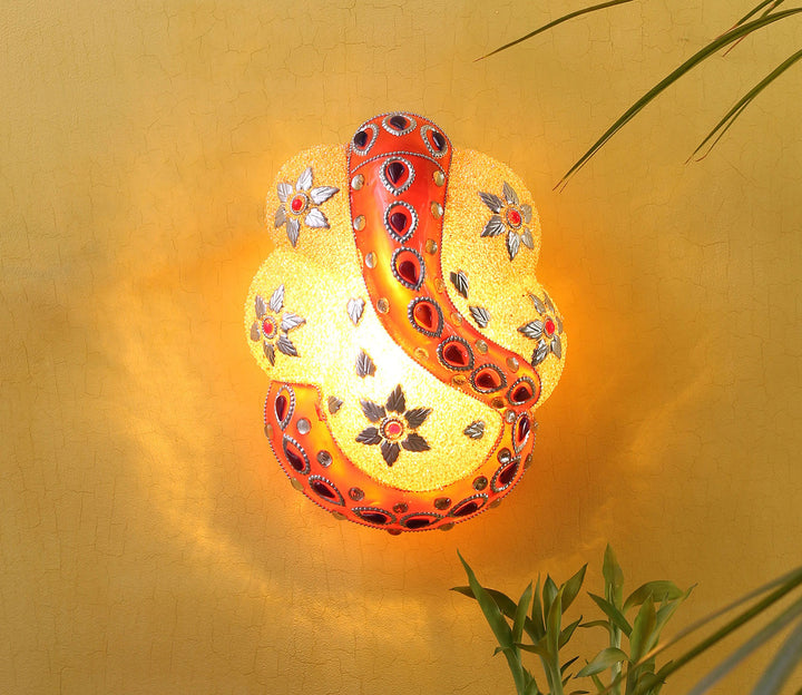 Captivating Orange Wall-Mounted Lamp