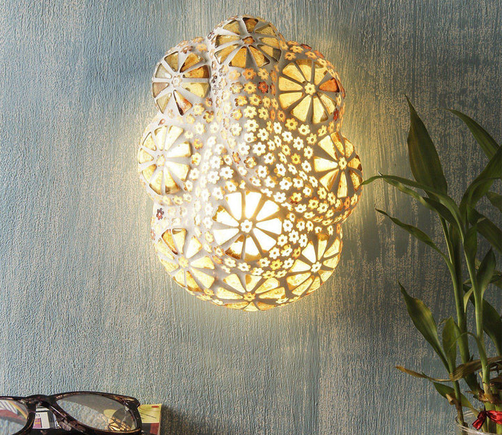 Captivating Gold Wall-Mounted Lamp