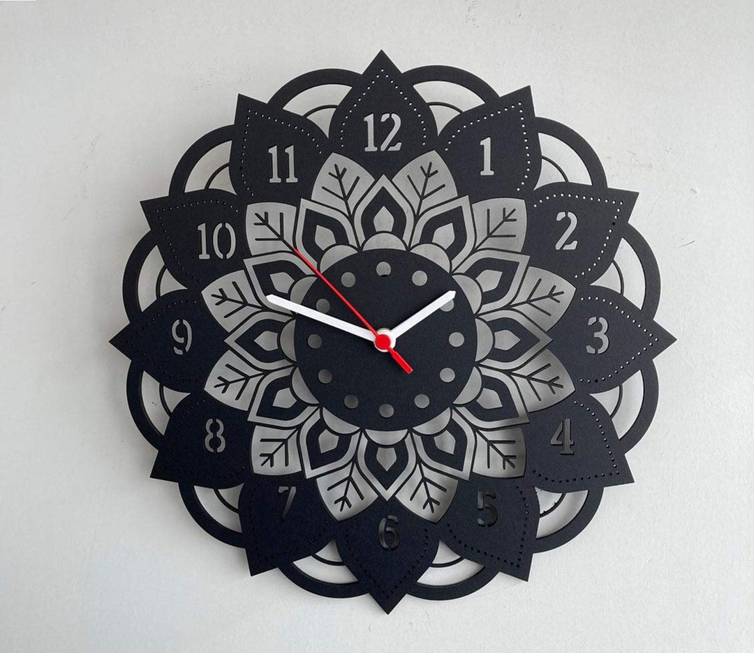 Beautiful Mandala Metal Wall Clock