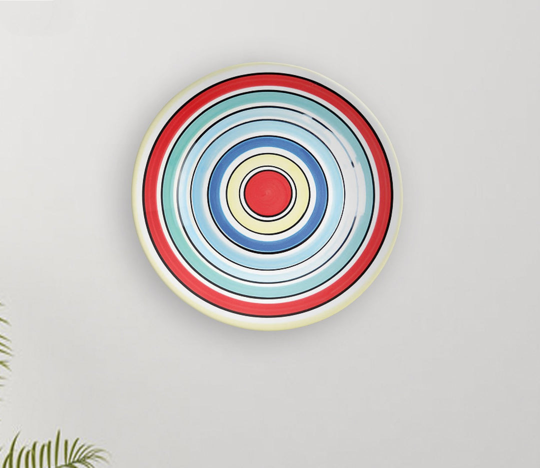 Ceramic Circle Evil Eye Wall Plate
