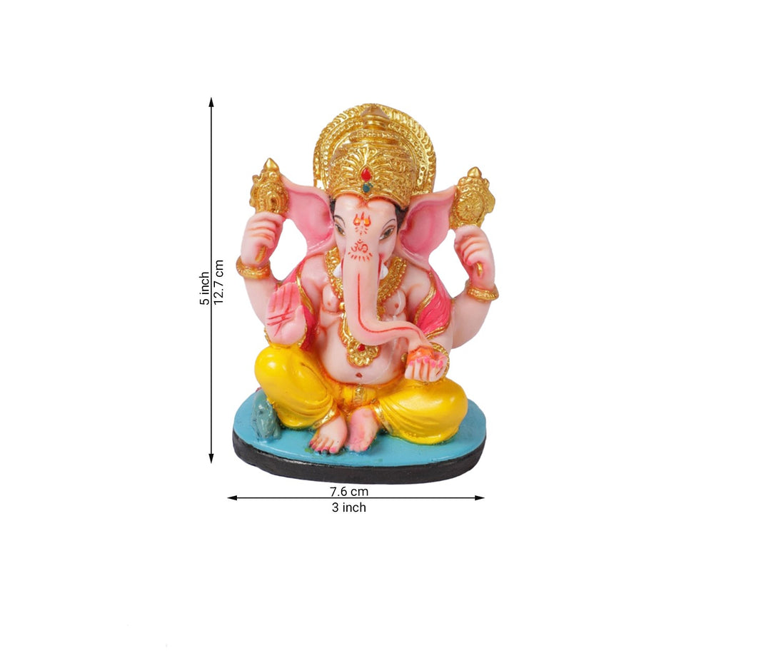 Handpainted Lord Ganesha Spiritual Idol