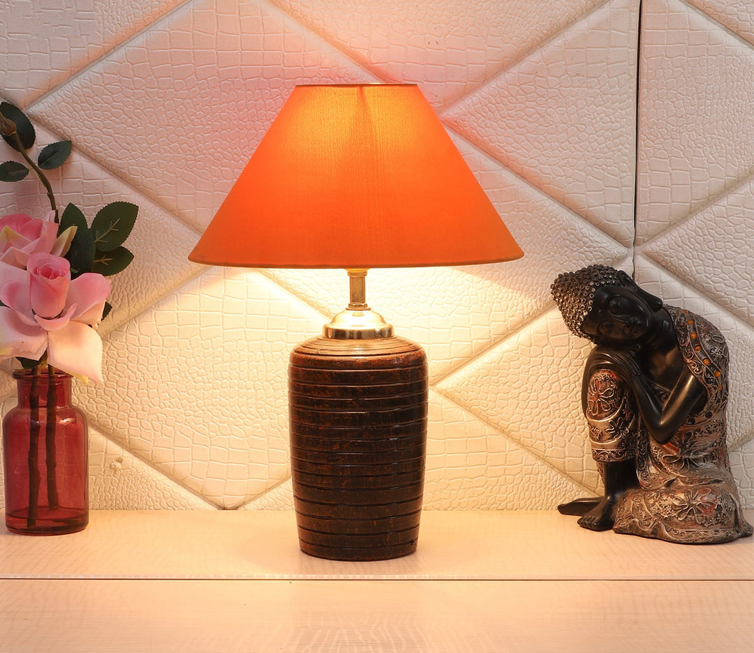 Rustic Orange Terracotta Table Lamp