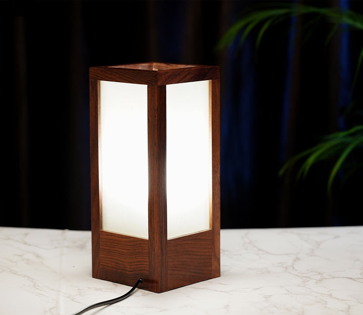 Warm Brown Mango Wood Table Lamp