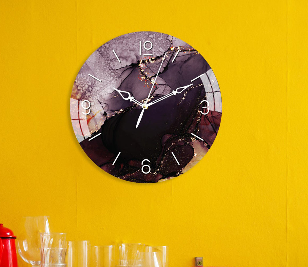 Captivating Multicolored Shades Acrylic Wall Clock
