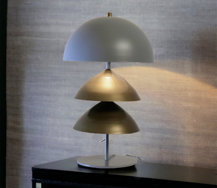 Modern Metal Table Lamp with Enamel Finish (Large)