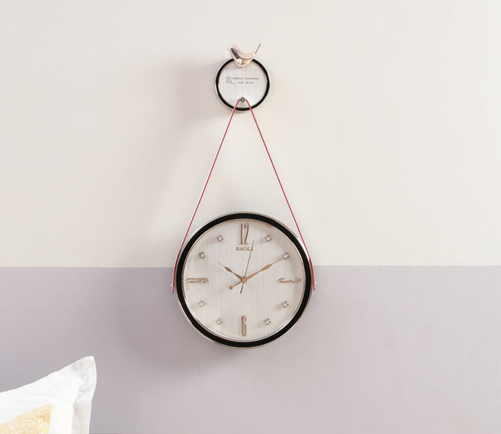 Rose Gold Sparrow Wall Clock