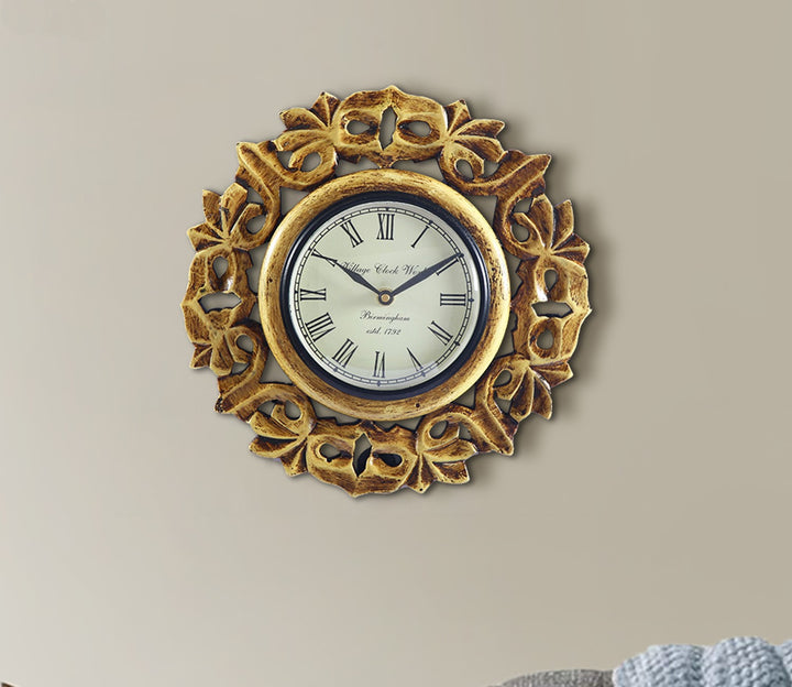 Contemporary MDF Floral Wall Clock