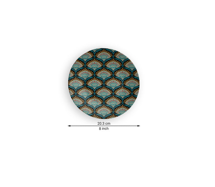 Black Motif Overall Ceramic Decorative Wall Plate