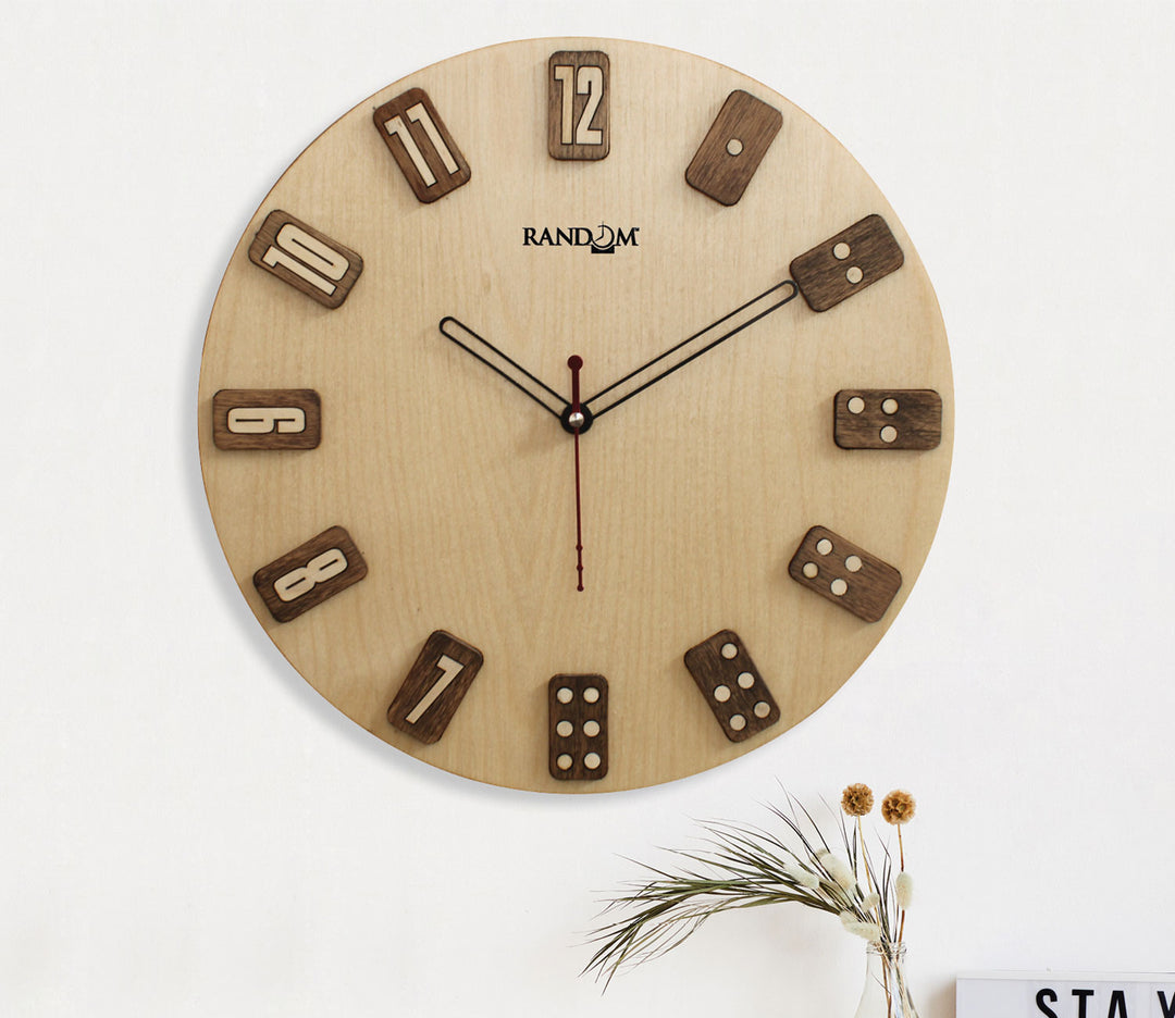 Classic Round Wooden Wall Clock