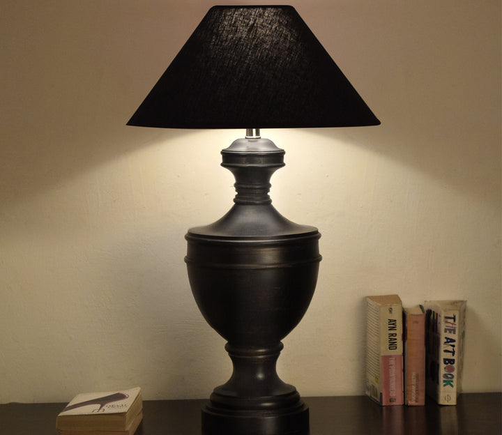 Black Table Lamp with Black Shade (Small)