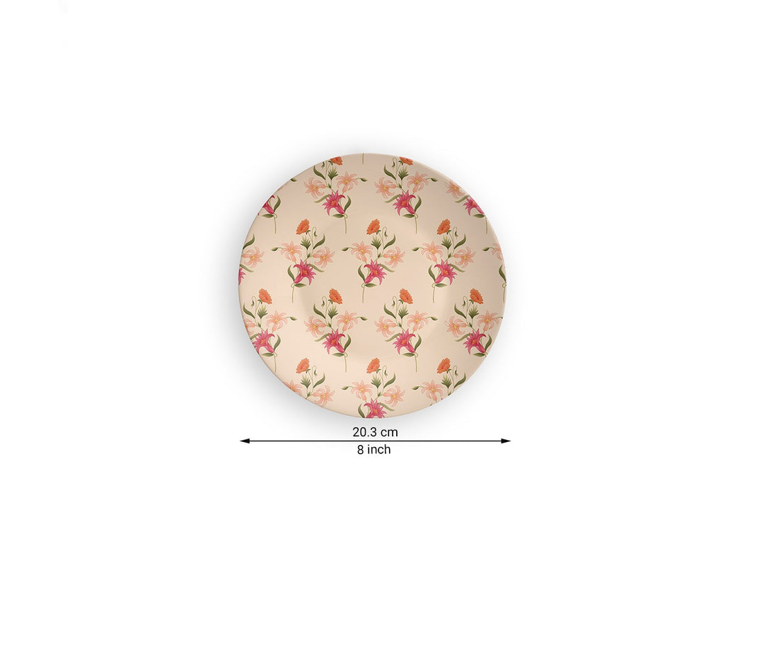 Fling Of Flowers Ceramic Decorative Wall Plate