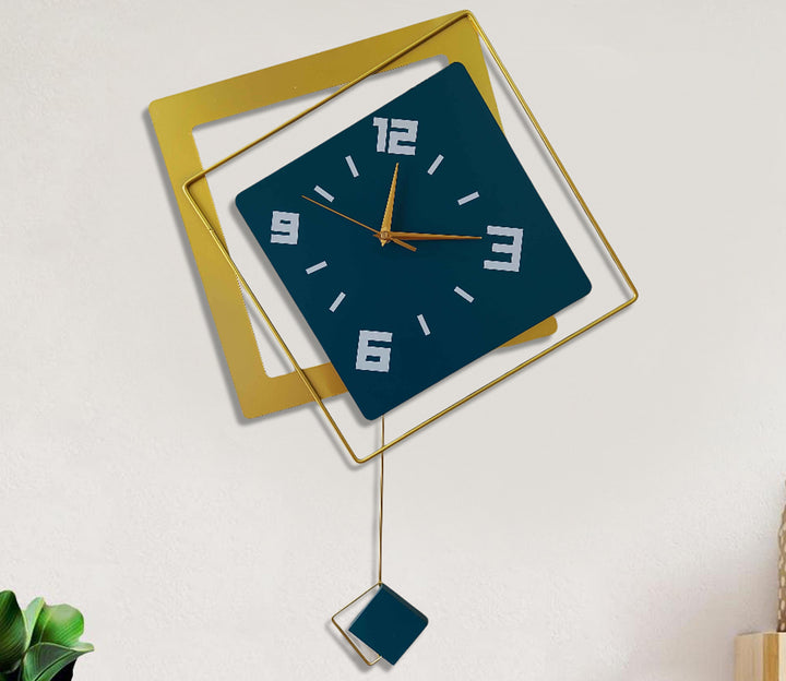 Square Nordic Pendulum Wall Clock