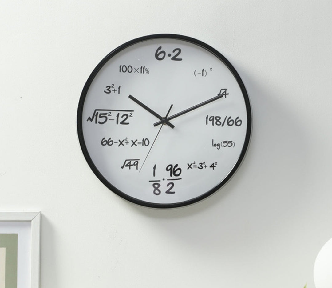 Modern Math Wall Clock