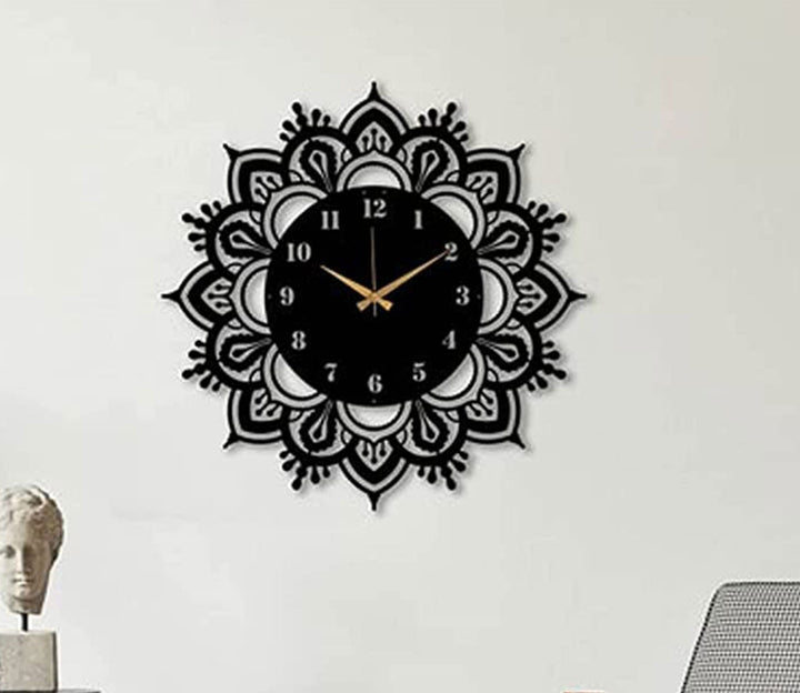 Mandala Metal Wall Clock
