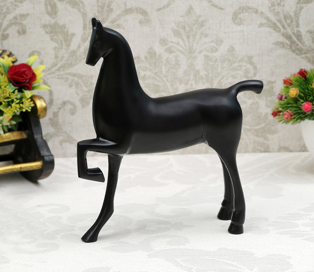 Black Equine Sculpture | Enigmatic Equine Sculpture (Black)